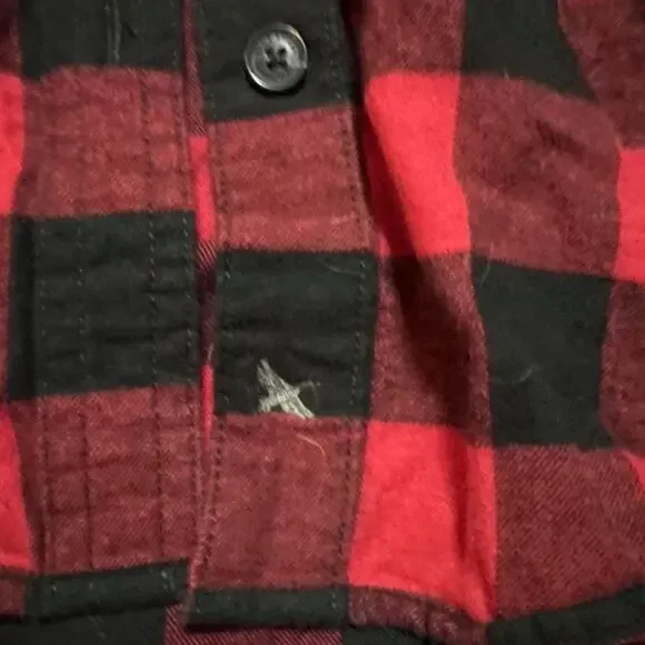 eddie bauer flannel shirt Woman’s M - Picture 7 of 8